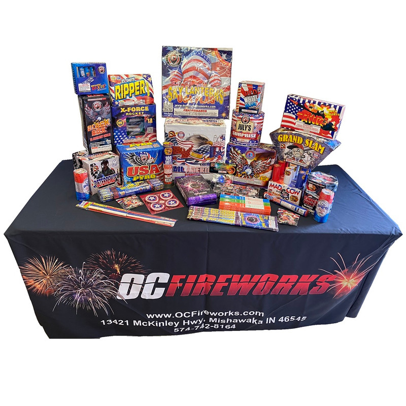 Independence Day Fireworks Assortment 512 Shots