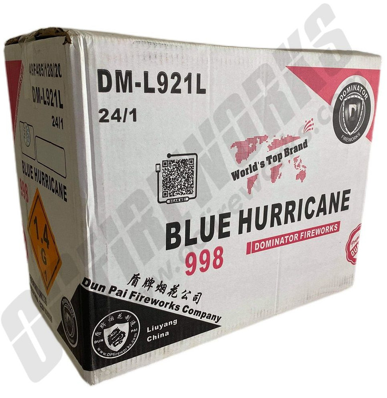 Wholesale Fireworks Blue Hurricane Case 24/1
