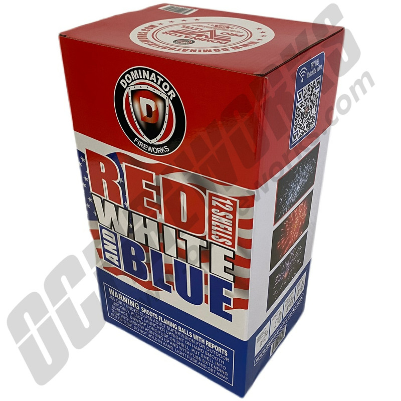 Red, White and Blue 5" Canister Shells 12pk