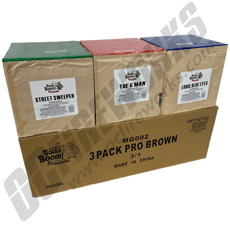 3 Pack Brown 500 Gram Assortment