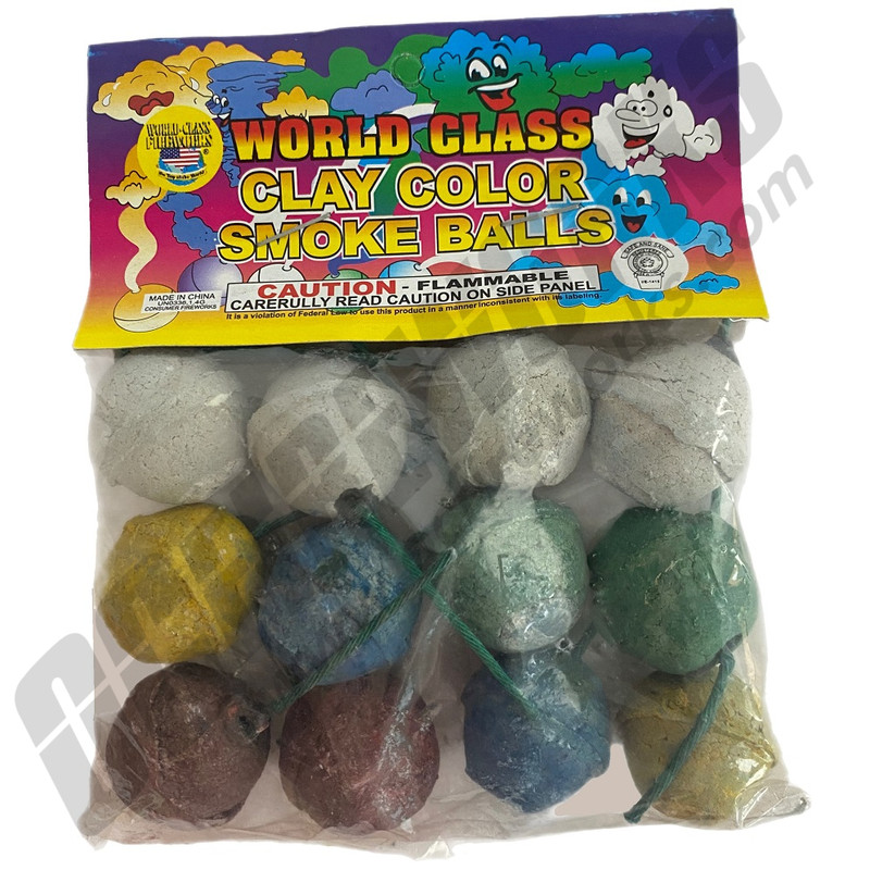 Clay Color WC Smoke Balls Assorted 12pk