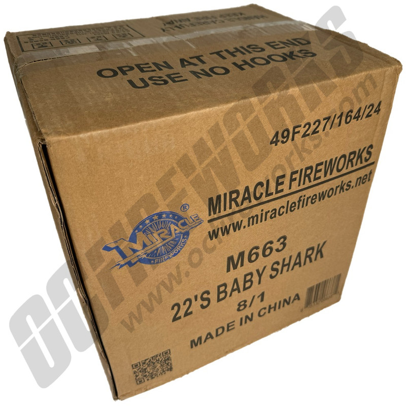 Wholesale Fireworks Baby Shark Case Case 8/1 Wholesale Fireworks Baby Shark Case Case 8/1