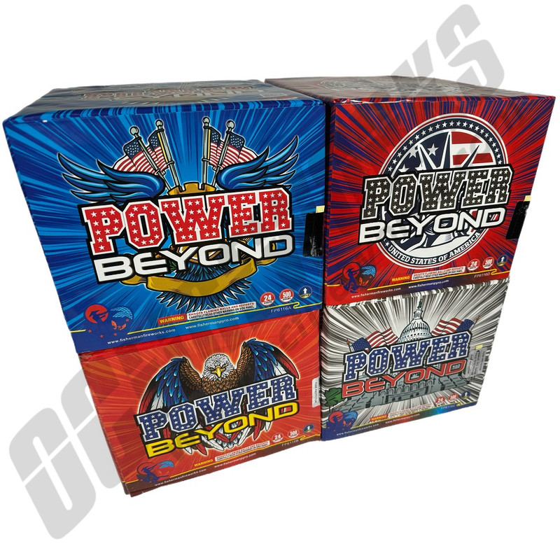 Buy Fireworks Online | Power Beyond 4pk 96 Shot 500 Gram