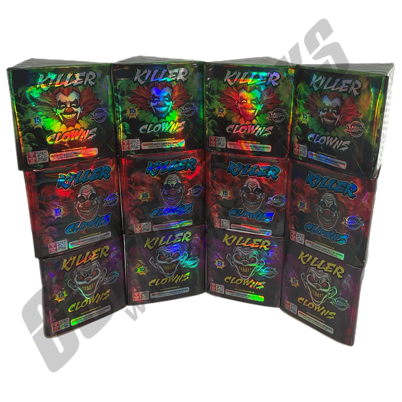 Killer Clowns 12pc 180 Shot Assorted Case