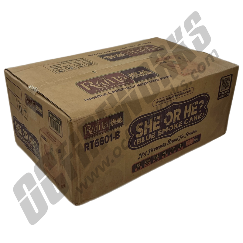 Wholesale Fireworks She or He? Blue Smoke Case 8/1