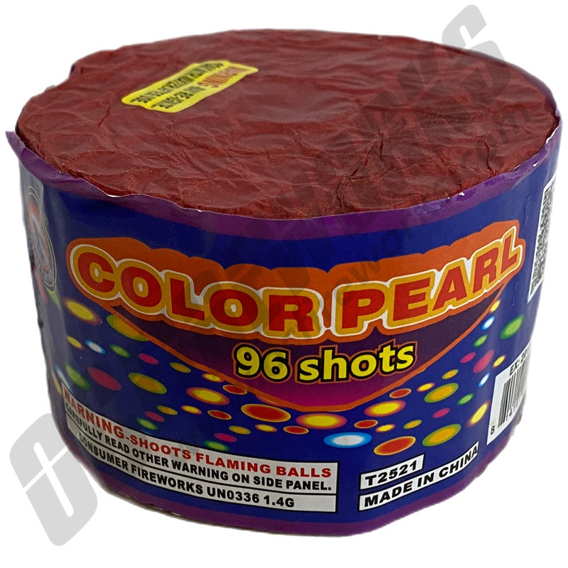 Cheap Fireworks Online | 96 Shot Color Pearl Flower | OCFireworks