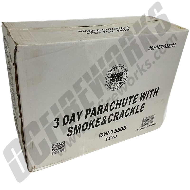 Wholesale Fireworks 3 Day Parachute With Smoke Case 18/4