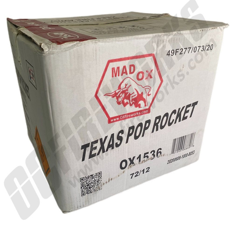 Wholesale Fireworks Texas Pop Rocket 72/12 Case