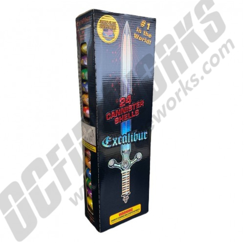 Excalibur Artillery Shells by World Class Fireworks 24 Count Shell Kit