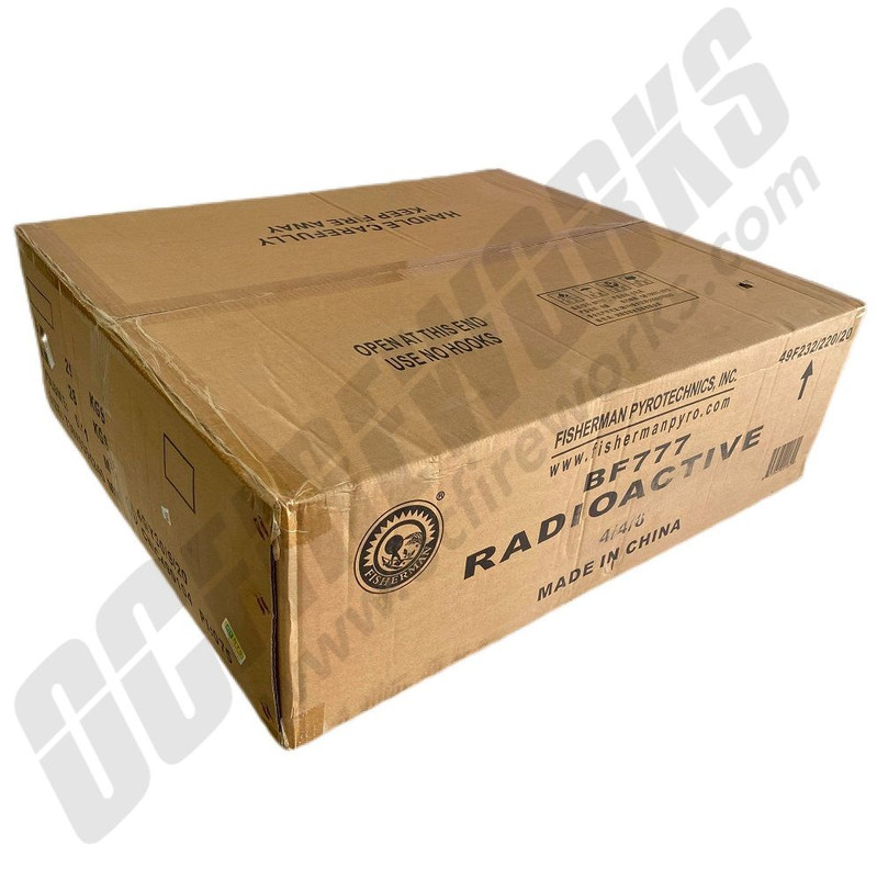 Wholesale Fireworks Radioactive 5" Super Canister Shells 60 Gram 24ct Kit Case 4/24