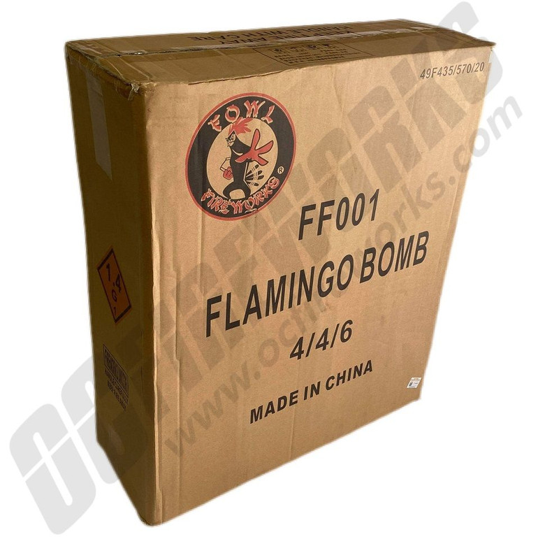 Wholesale Fireworks Flamingo Bombs 5" 4/24 Case