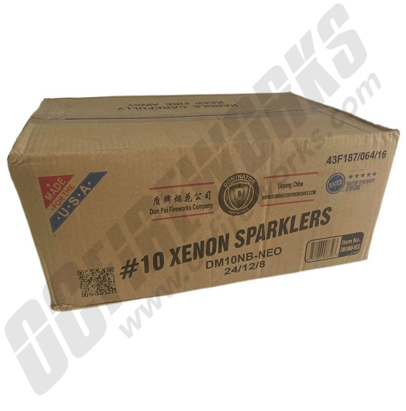 Wholesale Fireworks #10 Xenon Sparklers 24/12/8 Case