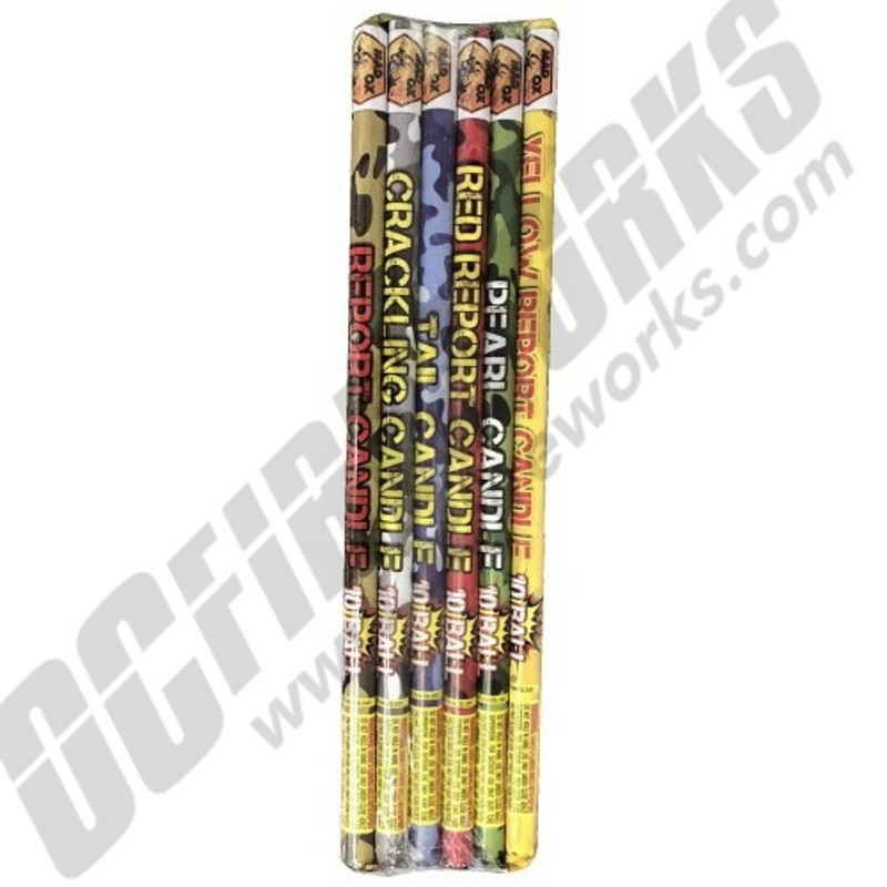 Wholesale Fireworks Mad Ox 10 Ball Assorted Candle Roman Case 24/6