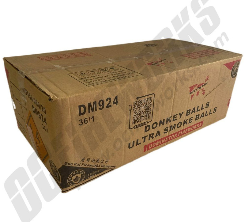 Wholesale Fireworks Donkey Balls Ultra 4" Smoke Balls 36/1 Case