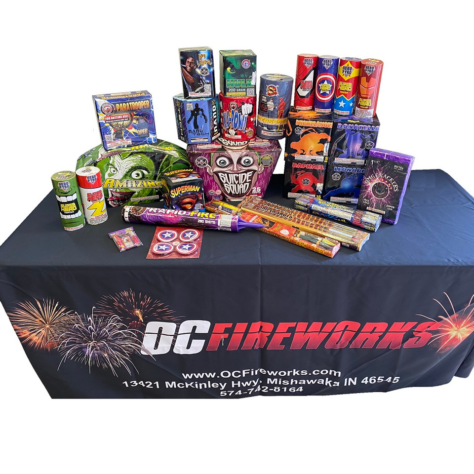 Superman Buy fireworks online at OCFireworks.com