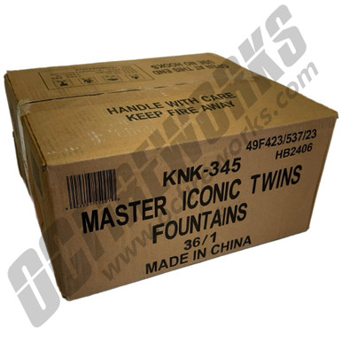 Wholesale Fireworks Master Iconic Twins Fountains Case 36/1