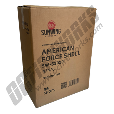 Wholesale Fireworks American Force 24ct Canister Artillery Shells Case 4/24