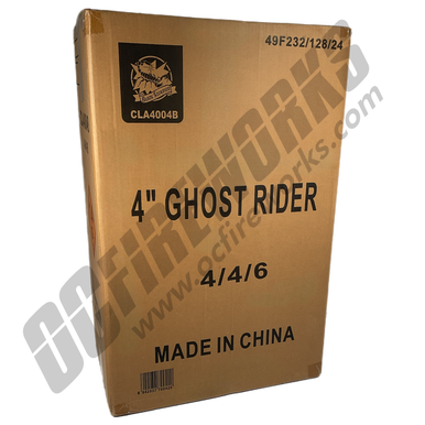 Wholesale Fireworks Ghost Rider 4 Inch Artillery Shells Case 4/24