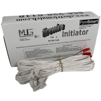 MJG Electric Electric Match Igniters 1-Meter Wire Lead 20ct With Quick Plug