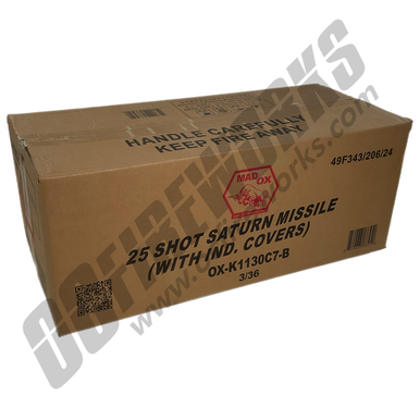 Wholesale Fireworks 25 Shot Saturn Missile Case 3/36