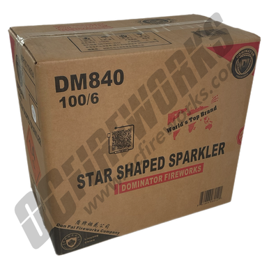 Wholesale Fireworks Star Shaped Sparkler Case 100/6