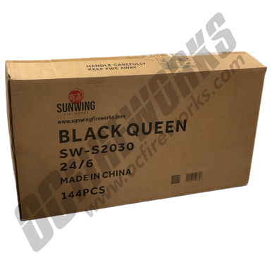 Wholesale Fireworks Black Queen Canister Shells Case 24/6