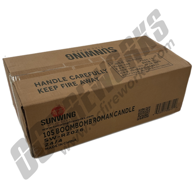 Wholesale Fireworks Boombomb 10 Ball Roman Candle Case 24/4