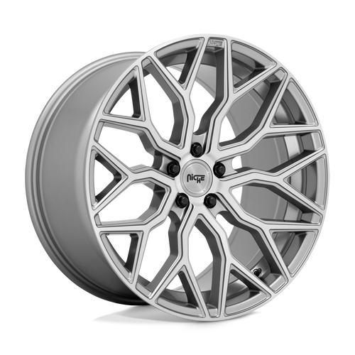 Niche 1PC M265 MAZZANTI 20X9 27 Anthracite Brushed Tint Clear 5X112 M265209044+27