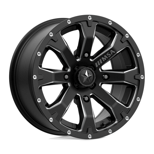 MSA Offroad Wheels M42 BOUNTY 14X7 10 Satin Black Milled 4X110 M42-04710