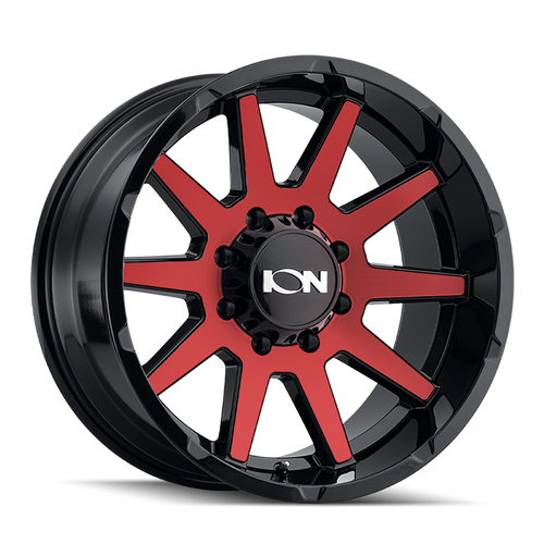 ION TYPE 143 GLOSS BLACK/RED MACHINED 17X9 6-139.7 -12MM 106MM 143-7983BTR