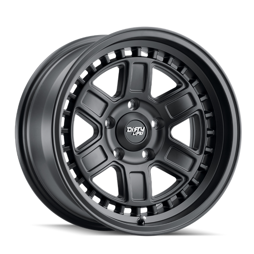 DIRTY LIFE CAGE 9308 MATTE BLACK 17X8.5 6-135 -6MM 87.1MM 9308-7836MB