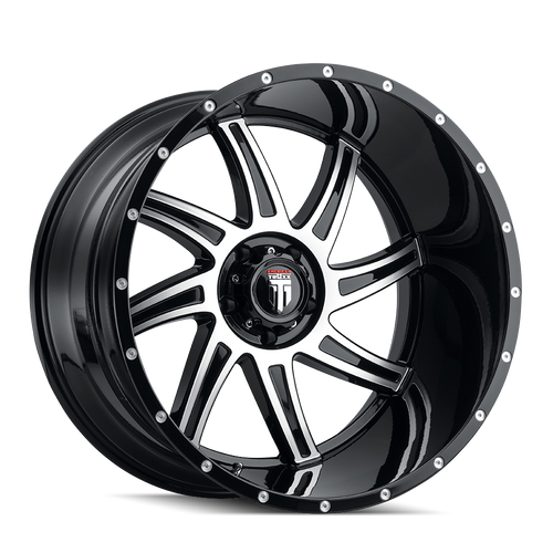 AMERICAN TRUXX VORTEX AT162 BLACK/MACHINED 20X10 6-139.7 -24MM 106.1MM AT162-2183BM-24