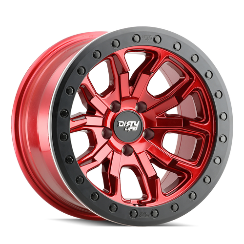 DIRTY LIFE DT-1 9303 CRIMSON CANDY RED 17X9 6-135 -12MM 87.1MM 9303-7936R12