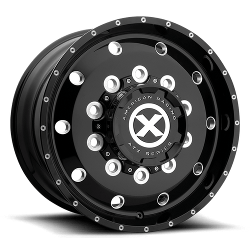 ATX AO405 TREX 22.5X12.25 119 Gloss Black Milled - Front 10X285.75 / 10X11.25 AO405221210301H