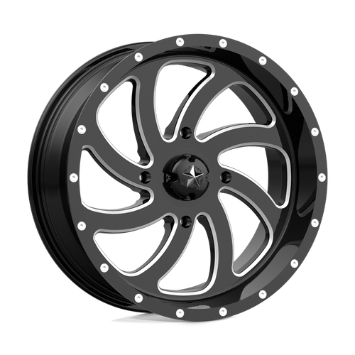 MSA Offroad Wheels M36 SWITCH 24X7 0 Gloss Black Milled 4X156 M36-024756M