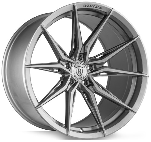 Rohana Wheels RFX13 20x10 42 Brushed Titanium 5x112 RFX1320105112BT42