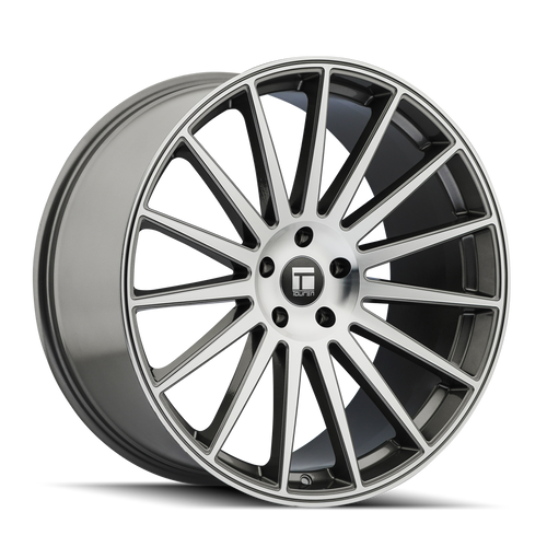 TOUREN TR92 3292 GLOSS GRAPHITE/MACHINED FACE 18X8 5-108 35MM 63.5MM 3292-8831GT35