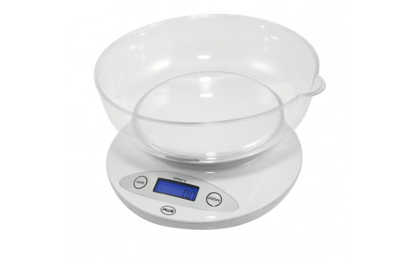 AMERICAN WEIGH SCALES - DIGITAL PRECISION KITCHEN SCALE WITH REMOVABLE BOWL, 5KG X 1G (5K-BOWL)