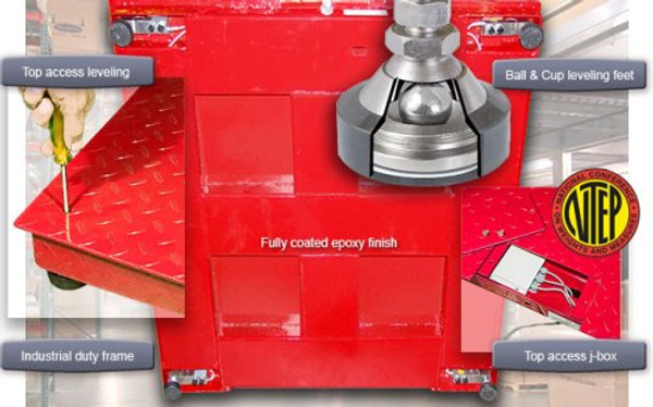 Triner TSM5-33 3x3 5000 Floor Scale