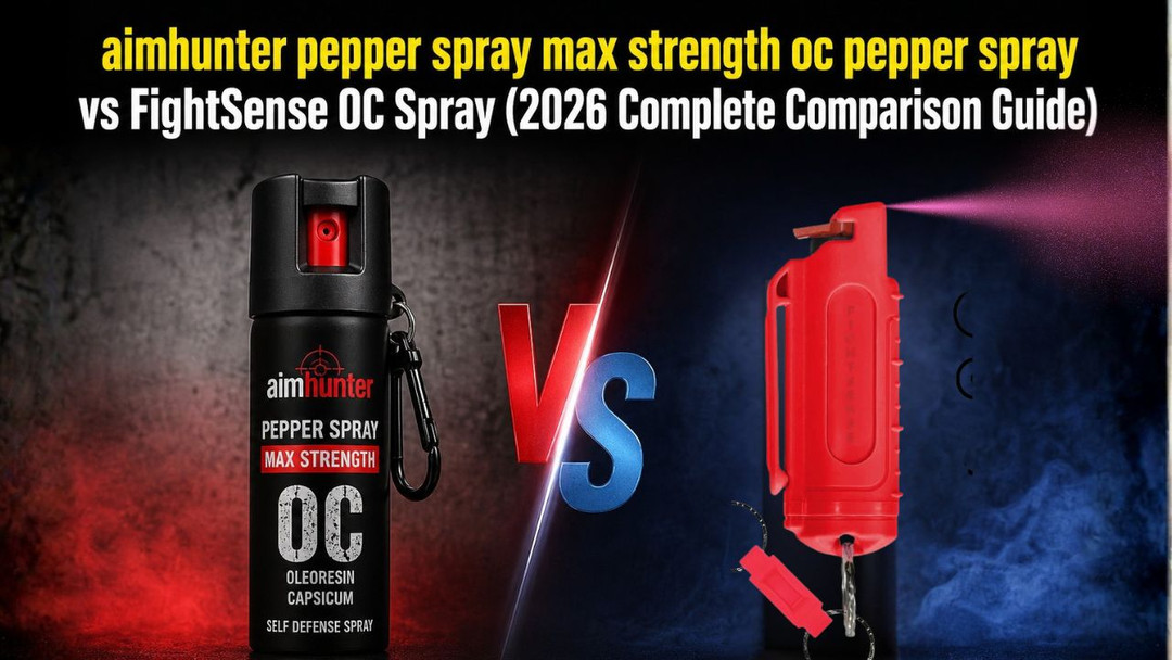 Aimhunter pepper spray max strength oc pepper spray vs Fightsense