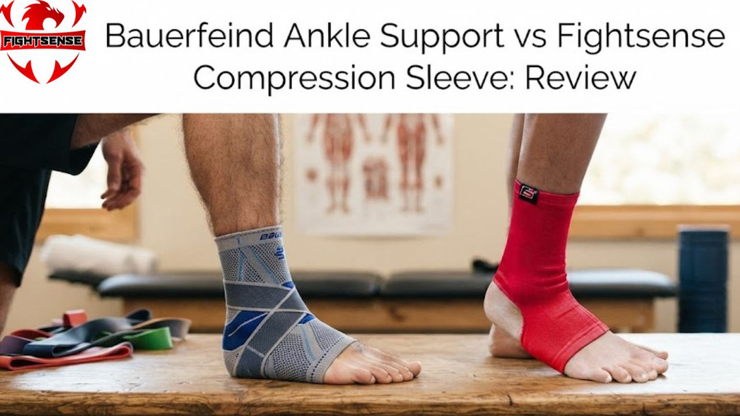 Bauerfeind Ankle Support vs Fightsense Compression Sleeve