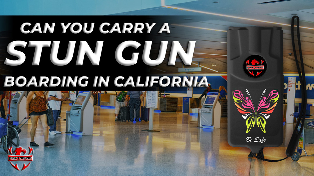 Can You Carry Stun Gun Boarding in California?