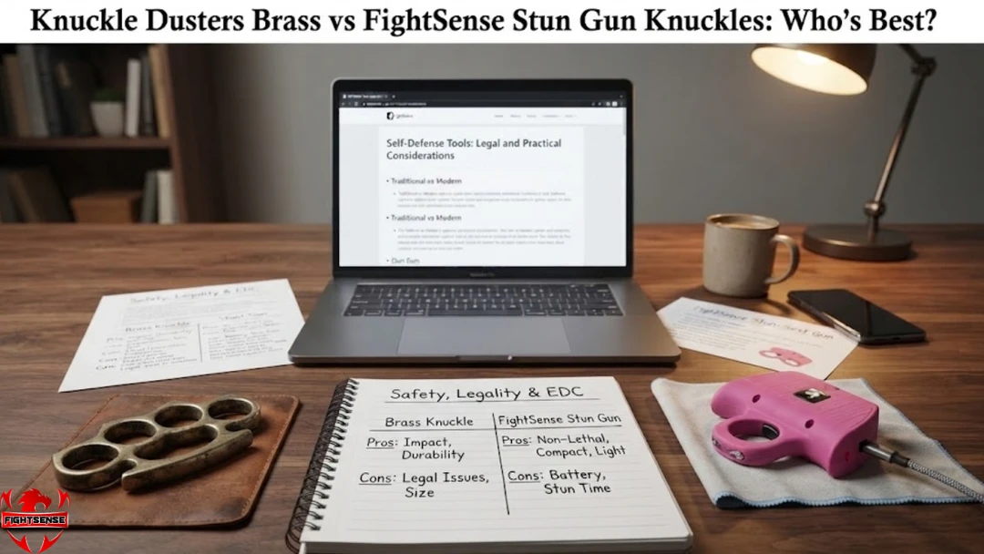 Knuckle Dusters Brass vs FightSense Stun Gun Knuckles: Who's Best?