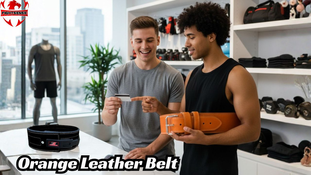 Orange Leather Belt: The Perfect Gym & Fashion Accessory