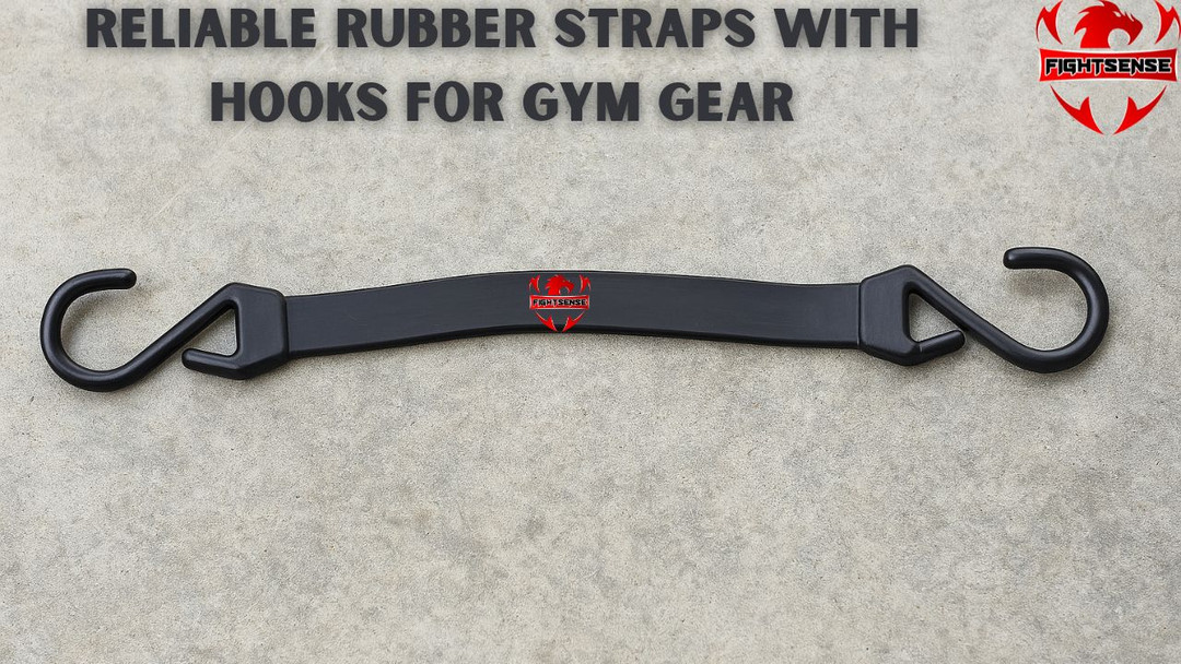 Reliable Rubber Straps with Hooks for Gym Gear