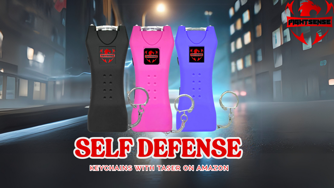 Self Defense Keychains with Taser on Amazon