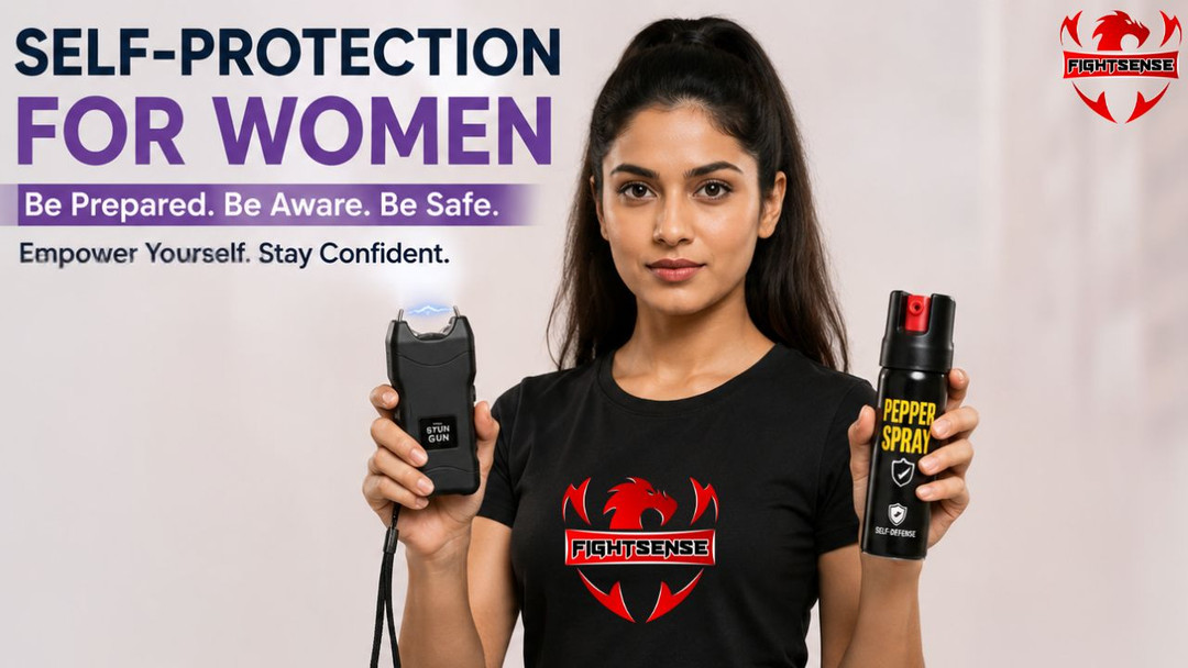 Self-Protection for Women with Stun Gun and Pepper Spray