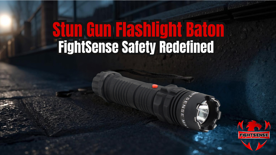 Stun Gun Flashlight Baton: FightSense Safety Redefined