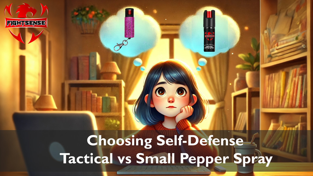Choosing Self-Defense: Tactical pepper spray vs Small Pepper Spray