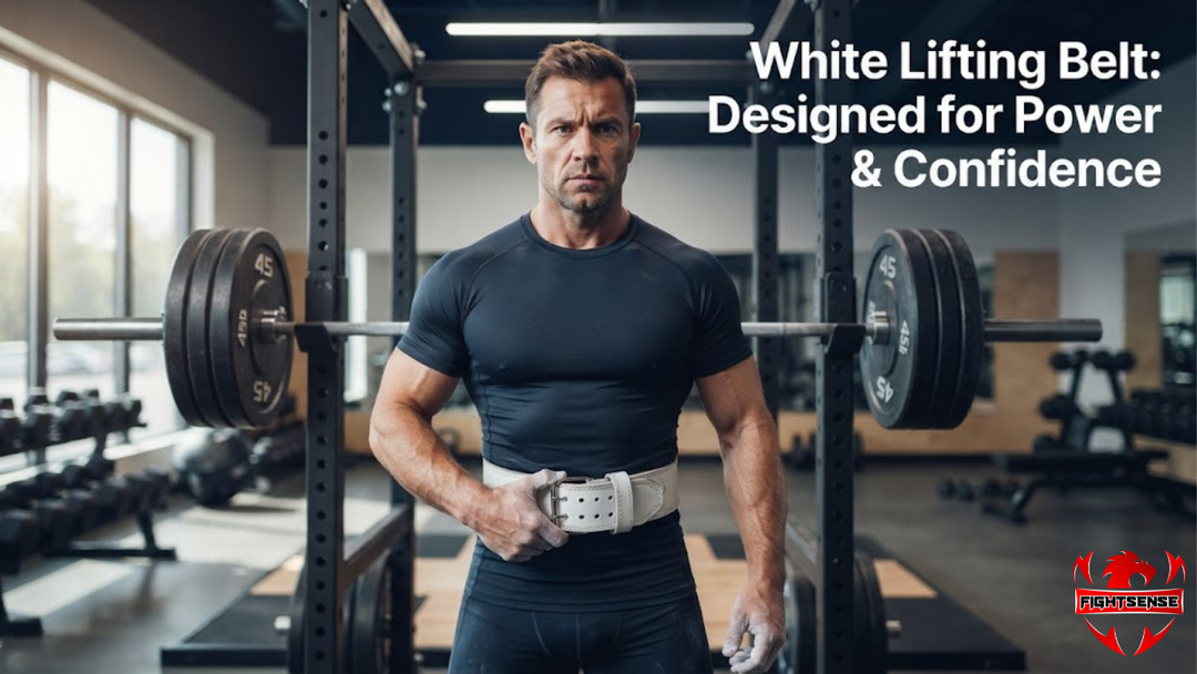White Lifting Belt: Designed for Power & Confidence